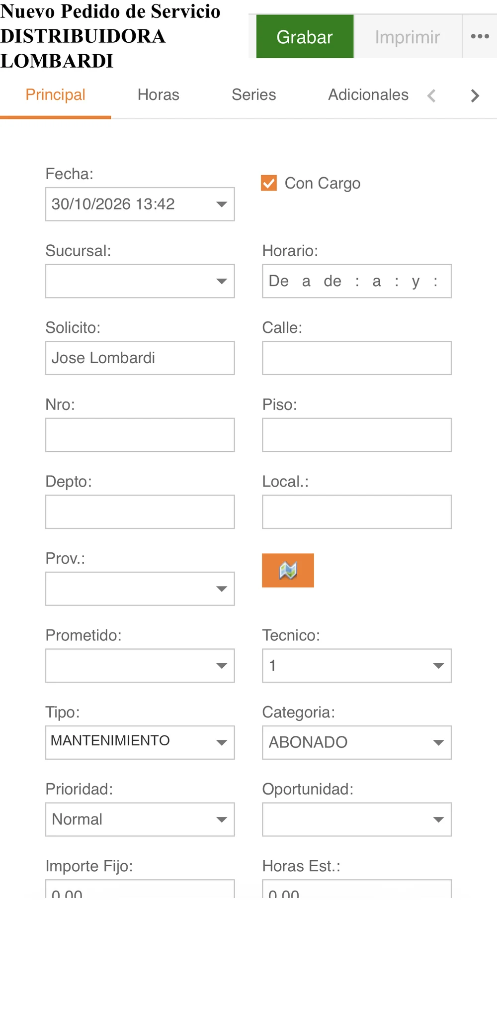 CRM Go en el celular: Postventa