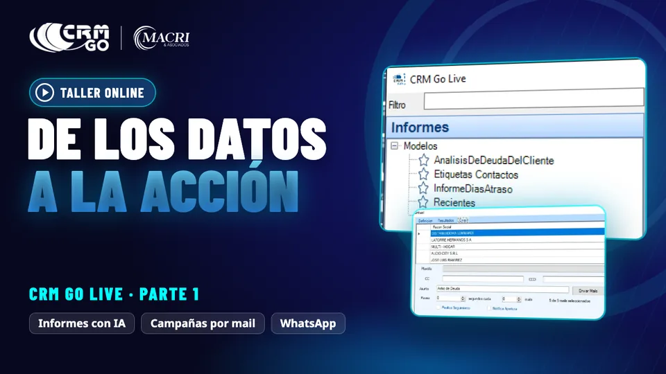 Reproducir video: Taller CRM Go Live · parte 1