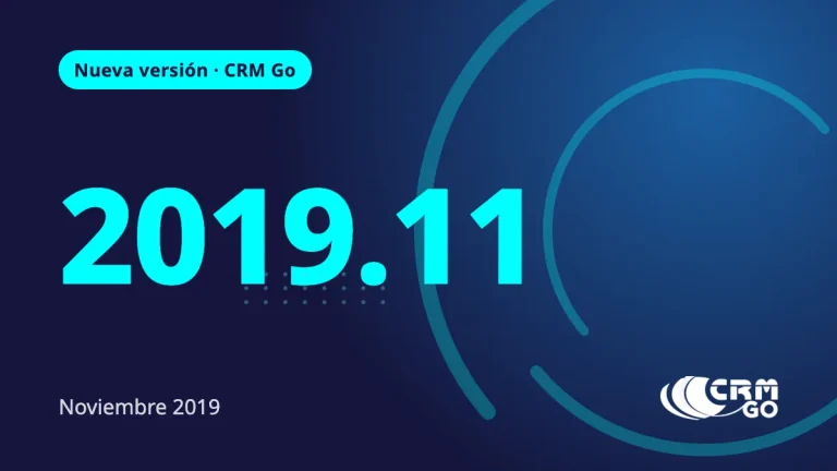 Nueva Versión CRM Go 2019.11