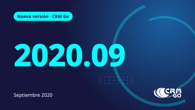Nueva Versión CRM Go 2020.09