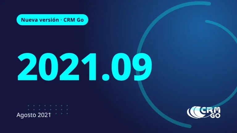 Nueva Versión CRM Go 2021.09