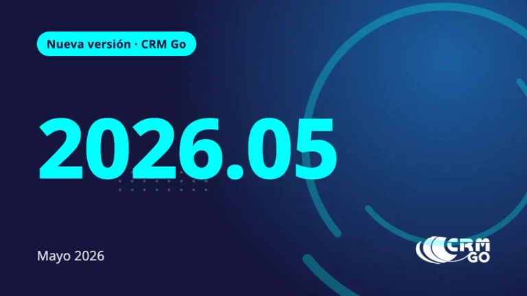 Portada de Nueva Versión CRM Go 2026.05