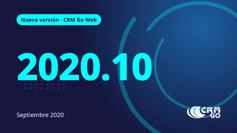 Nueva Versión CRM Go Web 2020.10