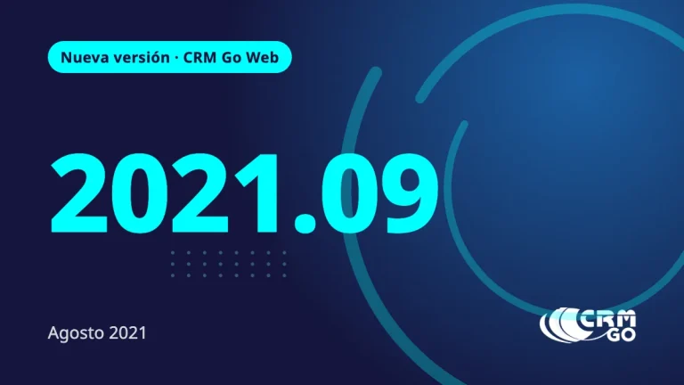 Nueva Versión CRM Go Web 2021.09